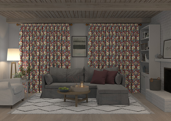 Art Deco, Cherry - Made to Measure Curtains - Image 7